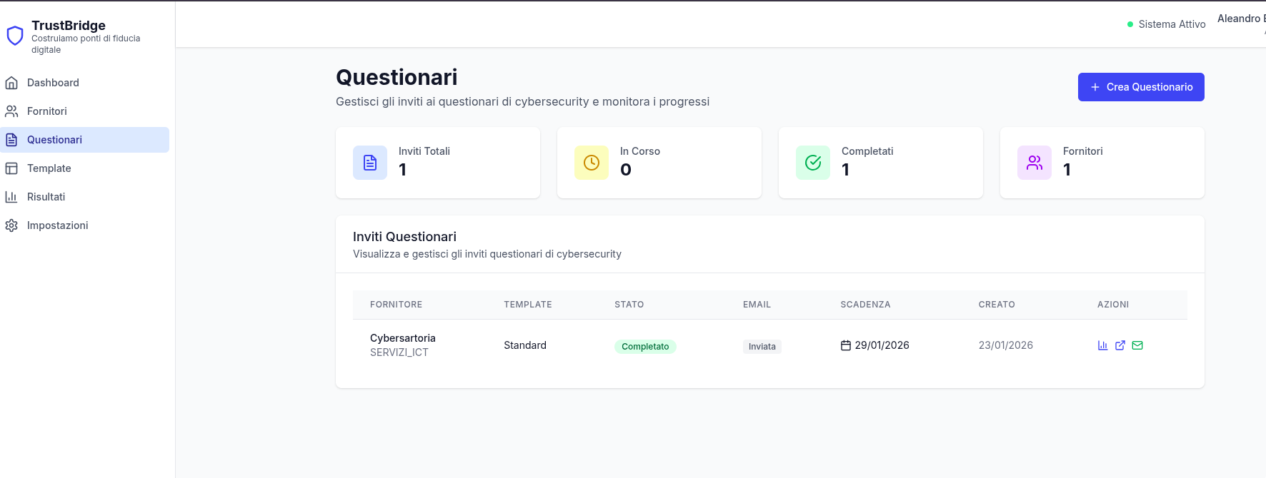 Gestione Questionari