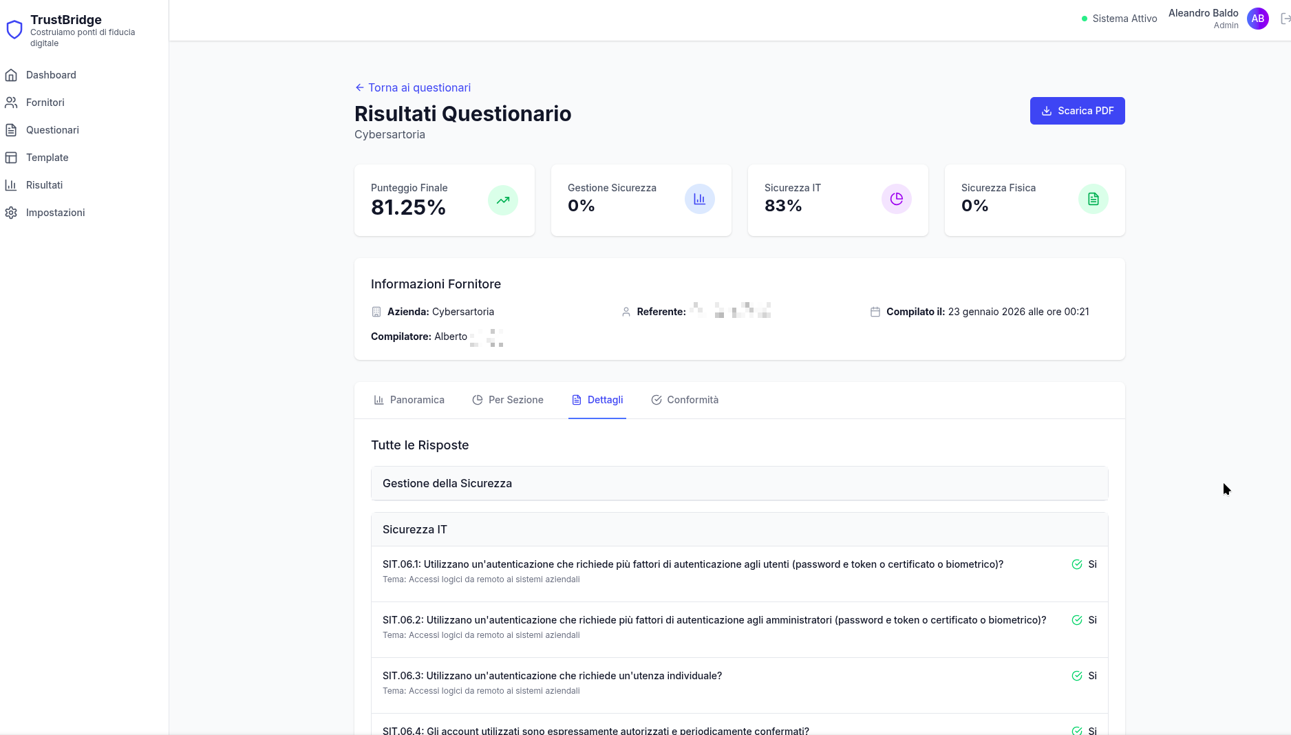 Risultati Dettagliati